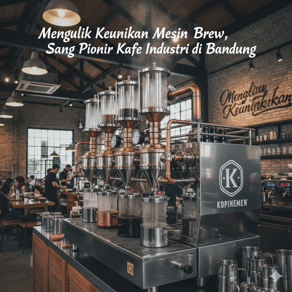 Mengulik Keunikan Mesin Brew Sang Pionir Kafe Industri Di Bandung